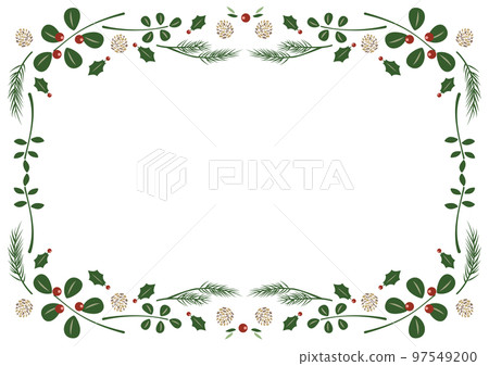 Christmas image leaf frame A4 horizontal Christmas image leaf frame A4 horizontal 97549200