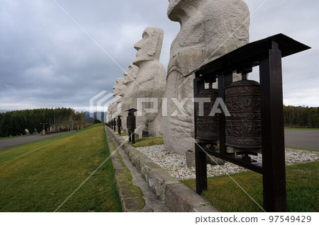 Moai Statues and Prayer Wheels in Hokkaido [Sapporo] 97549429