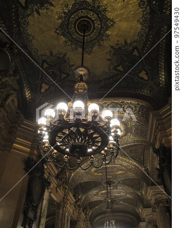 Chandelier in the Garnier Palace [Paris, France] 97549430