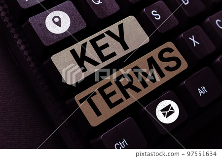 Conceptual display Key Terms. Business approach Words that can help a person in searching information they need 97551634