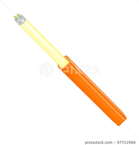 Orange straight tube fluorescent lamp and packaging box Orange straight tube fluorescent lamp and packaging box 97552066