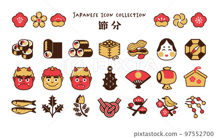 Setsubun 圖標集簡單 97552700