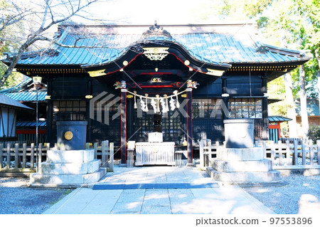 [Ichinomiya Town, Kazusa Province Ichinomiya, Chiba Prefecture Designated Tangible Cultural Property "Tamasaki Shrine" Worship Hall] 97553896
