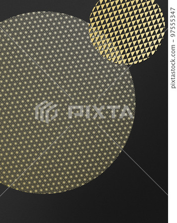 Background composed of Japanese patterns 97555347