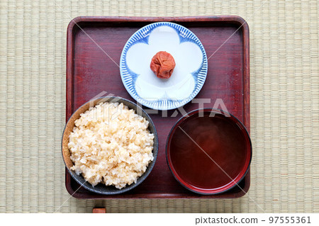 Meal of Japanese common people (Edo period style) 97555361