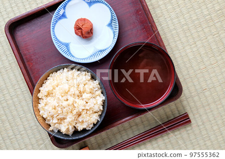 Meal of Japanese common people (Edo period style) 97555362