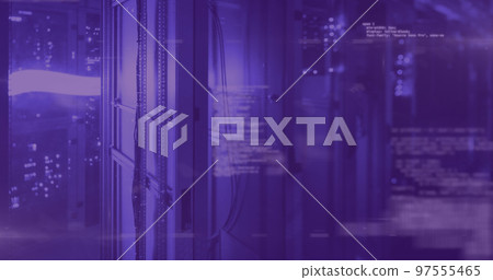 QR code scanner against data processing over computer servers 97555465