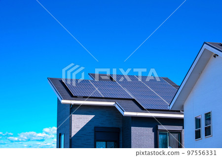 新建太陽能發電可再生能源住宅 97556331