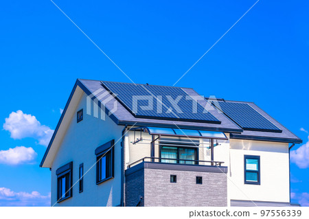 新建太陽能發電可再生能源住宅 97556339