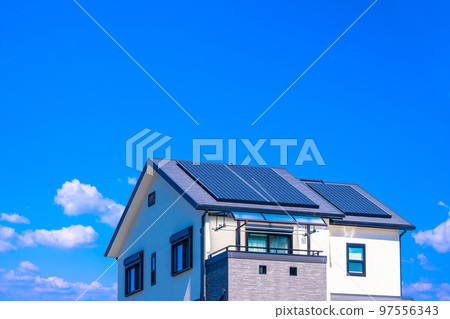新建太陽能發電可再生能源住宅 97556343