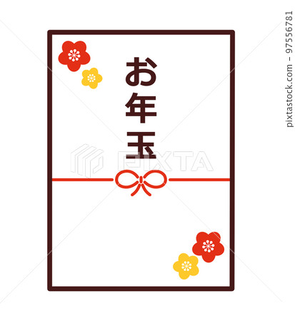 New Year's gift pouch illustration material New Year's gift pouch illustration material 97556781