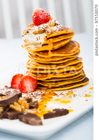 Recipe of sweet pumpkin crepes Recipe of sweet pumpkin crepes 97558070