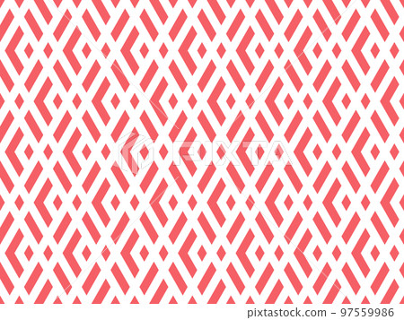 Abstract geometric pattern. A seamless vector background. White and pink ornament. Graphic modern pattern. Simple lattice graphic design Abstract geometric pattern. A seamless vector background. White and pink ornament. Graphic modern pattern. Simple lattice graphic design 97559986