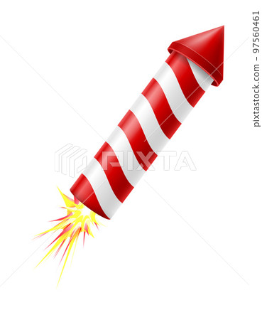 rocket salute for celebration holiday vector illustration 97560461