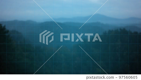 Image of padlock icon and network of connections over blue background Image of padlock icon and network of connections over blue background 97560605