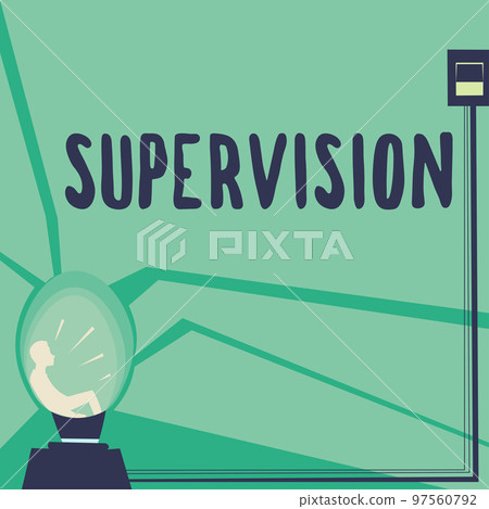 Conceptual display Supervision. Concept meaning monitoring and coordinating the plant operations 97560792