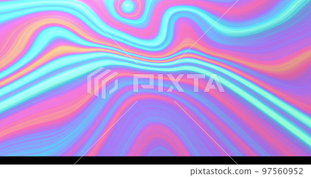 Image of purple and blue liquid pattern moving on seamless loop 97560952
