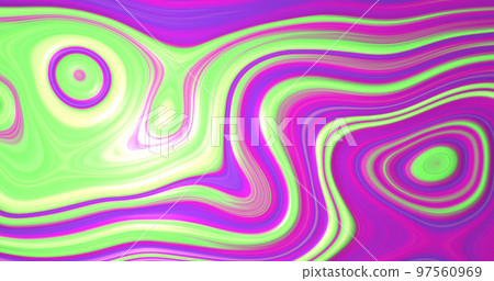 Image of purple and green liquid pattern moving on seamless loop Image of purple and green liquid pattern moving on seamless loop 97560969