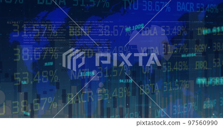 Image of financial data processing over diverse financial data and european union financial data Image of financial data processing over diverse financial data and european union financial data 97560990