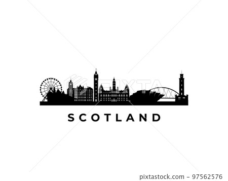 Vector Scotland skyline.  97562576
