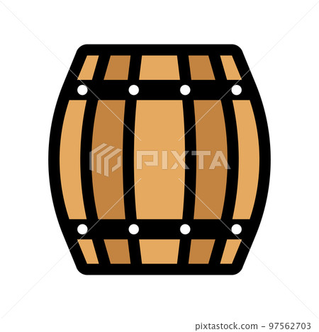 在平面設計中的桶圖標。向量。 在平面設計中的桶圖標。向量。 97562703