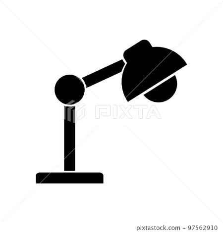 Arm light silhouette icon. desk lamp icon. vector. Arm light silhouette icon. desk lamp icon. vector. 97562910