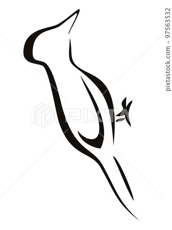 Woodpecker at sketch 97563532