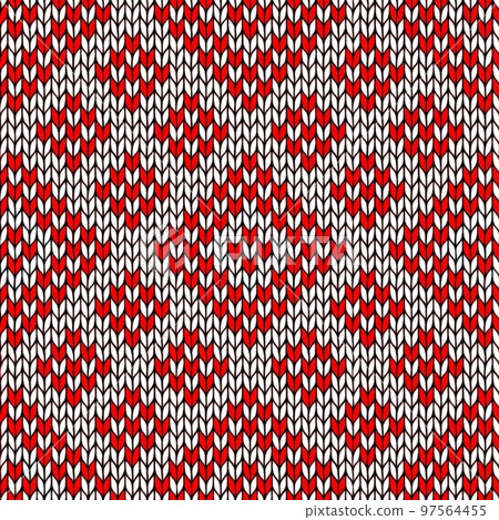 Scandinavian style illustration, knitting pattern background illustration, Fair Isle background, needle knitting pattern illustration Scandinavian style illustration, knitting pattern background illustration, Fair Isle background, needle knitting pattern illustration 97564455