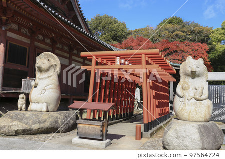 Kagawa/Takamatsu Minoyama Daimyojin Shrine Shikoku Sacred Site 88 Temples/Fudasho No. 84 Next to the main hall of Yashima Temple 97564724