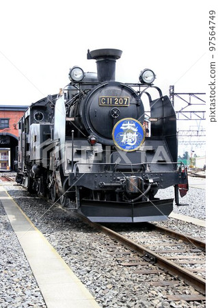 Steam locomotive sound ... 150th anniversary of the opening of the railway "SL steam whistle all at once" SL Taiki Tobu Railway, Shimoima City engine district 97564749