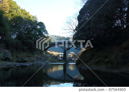 JR名商線二雲橋和雲川/雲川八景[三重縣津市白山町真味] 97564905