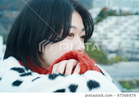 rooftop and woman 97566979