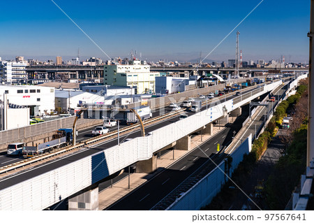 《Saitama Prefecture》Scenery of outer ring expressway near Toda Higashi Interchange 97567641