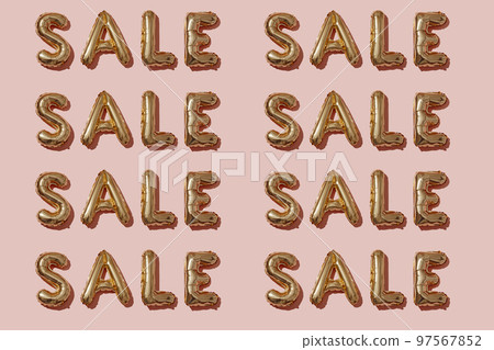repeated word sale on a pinkg background 97567852