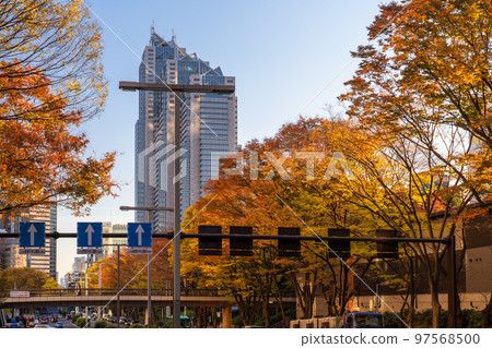 《東京》新宿副中心/秋季都市風景 97568500