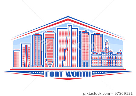 Vector illustration of Fort Worth 97569151
