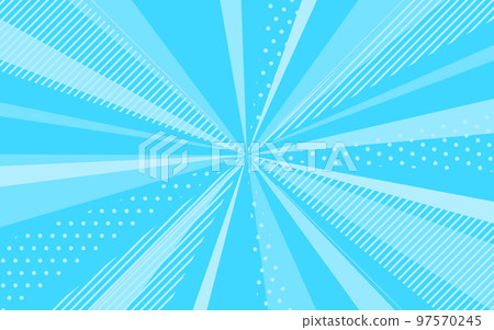 Pop and cute blue radial lines 97570245