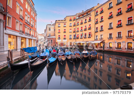 Venice, Italy with Gondolas Venice, Italy with Gondolas 97570379