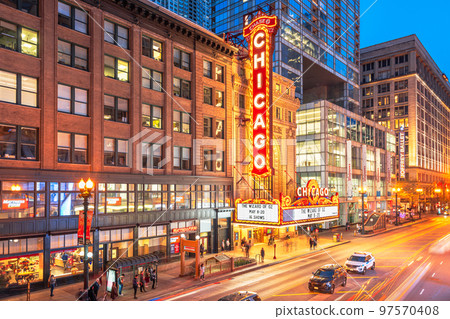 The Chicago Theatre in Chicago 97570408