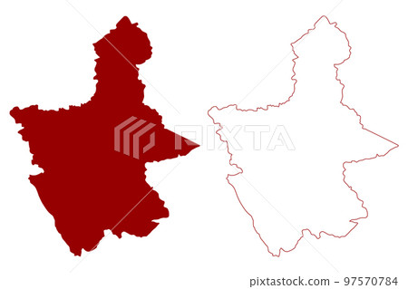 North Warwickshire Non-metropolitan district, Borough (United Kingdom of Great Britain and Northern Ireland, ceremonial county Warwickshire or Warks, England) map vector illustration, scribble sketch North Warwickshire Non-metropolitan district, Borough (United Kingdom of Great Britain and Northern Ireland, ceremonial county Warwickshire or Warks, England) map vector illustration, scribble sketch 97570784