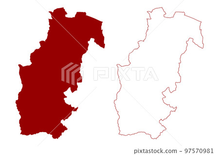 Sevenoaks Non-metropolitan district (United Kingdom of Great Britain and Northern Ireland, ceremonial county Kent, England) map vector illustration, scribble sketch map Sevenoaks Non-metropolitan district (United Kingdom of Great Britain and Northern Ireland, ceremonial county Kent, England) map vector illustration, scribble sketch map 97570981