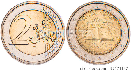 A coin collection of 2 euro commemorative coins 97571157