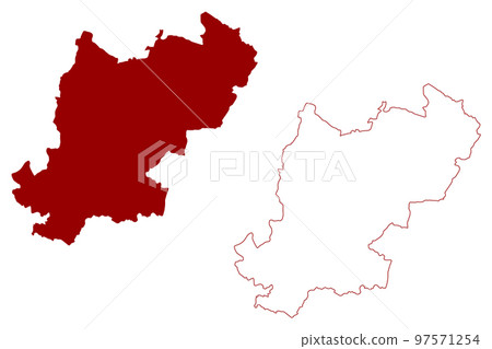 Tonbridge and Malling Non-metropolitan district (United Kingdom of Great Britain and Northern Ireland, ceremonial county Kent, England) map vector illustration, scribble sketch map Tonbridge and Malling Non-metropolitan district (United Kingdom of Great Britain and Northern Ireland, ceremonial county Kent, England) map vector illustration, scribble sketch map 97571254