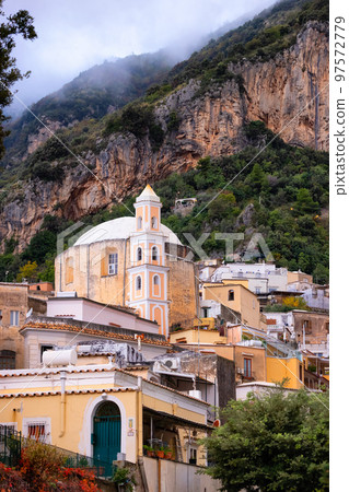 Touristic Town, Positano, on Amalfi Coast, Italy. 97572779