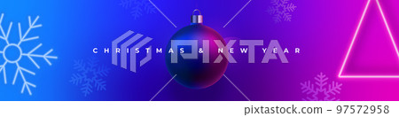 Christmas and New Year eve banner. Christmas and New Year eve banner. 97572958