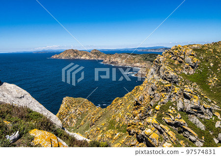 Cies Islands, Illas Cies are a Spanish archipelago located in the Vigo estuary in Spain Cies Islands, Illas Cies are a Spanish archipelago located in the Vigo estuary in Spain 97574831