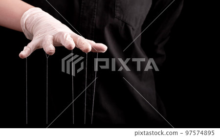 Medical conspiracy theories concept, manipulation and fraud 97574895