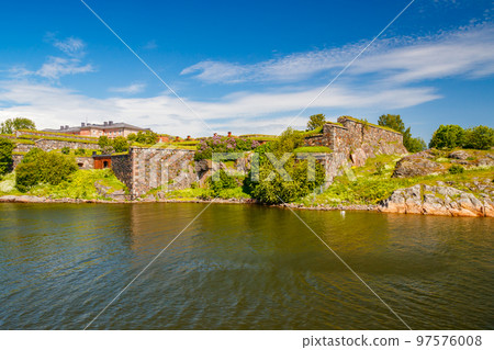 The Suomenlinna Fortress in summer day in Helsinki, Finland. The Suomenlinna Fortress in summer day in Helsinki, Finland. 97576008