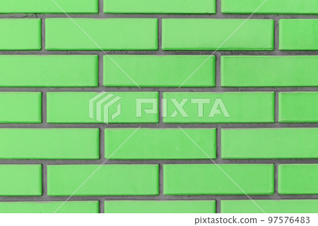 Light green verdant salad color brick blocks wall texture background brickwork Light green verdant salad color brick blocks wall texture background brickwork 97576483