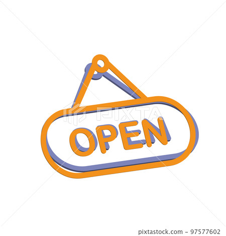Illustration Vector graphic of Open Sign icon Illustration Vector graphic of Open Sign icon 97577602